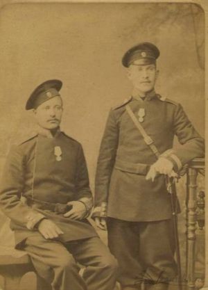 Рубцов Ф.С. во время прохождения службы в драгунском полку Императорской Армии